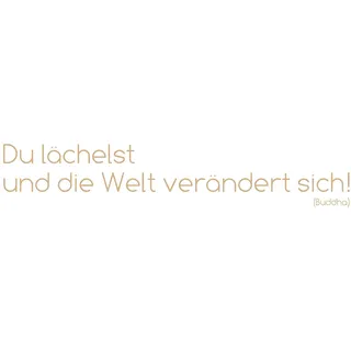 KOMAR "Du lächelst... 14 x 70 cm grau,