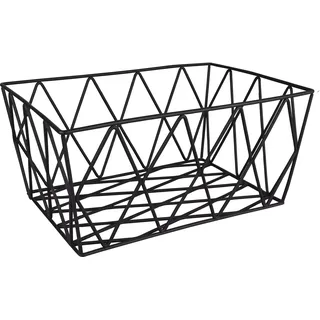 KLEINE WOLKE Aufbewahrungskorb Slack 28 x 19 x 12 cm schwarz