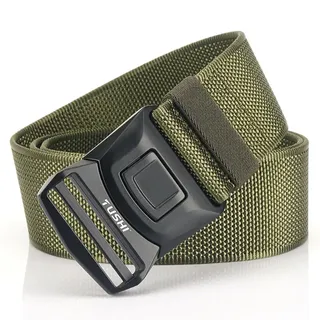 Gürtel Herren Damen 5Cm Breiter Taktischer Gürtel Für Männer Anti-Rost-Legierung Schnell Verschluss Schnalle Militär Training Armee Gürtel Starker Nylon Outdoor Bund