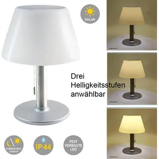 2 Stück LED Tischleuchten Solar, helles warmes Licht, dimmbar, sehr ansprechendes Design, gute Qualität, langlebige Funktion, da gute Konstruktion