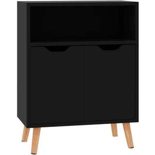 vidaXL Sideboard Hochglanz-Schwarz 60x30x72 cm Holzwerkstoff
