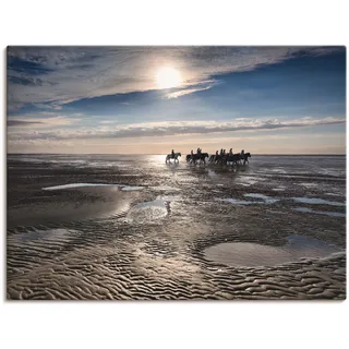 Artland Leinwandbild »Freiheit am Meer«, Strand, (1 St.), auf Keilrahmen gespannt Artland blau