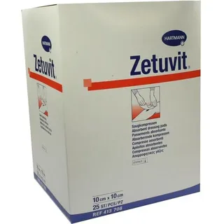 Hartmann Zetuvit Saugkompresse steril 10 x 10 cm 25 Stück