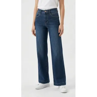 MAC Stretch-Jeans »RICH PALAZZO« Naht-Details an den Gesäßtaschen