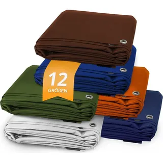 Abdeckplane 140g/m2 1,5 x 6 m Grün - Grün