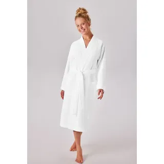 MY HOME Unisex-Bademantel »Vanessa, ideal für Sauna & Spa, Hotelbademantel, Morgenmantel« 1 Stk. Taschen, Damen & Herren, Waffelpiqué, sehr leichte Qualität, S-3XL