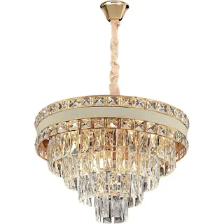 TOOLIGHT Hängelampe Mit Kristallen G048-Cp 50Cm Gold - Gold