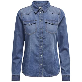 Only ONLALEXA L/S DNM Shirt Blau XS