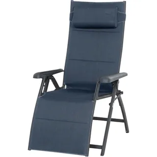 Siena Garden Garten-Relaxsessel 69 x 124 x 84 cm dunkelblau klappbar