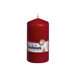 Bolsius Stumpenkerze altrot, Höhe 13 cm, Ø 6,8 cm - Rot
