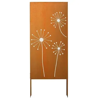 Palatino Space Vertical Sichtschutzelement Stella (87 x 180 cm, Edelrost, Stella)
