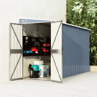 vidaXL Geräteschrank 1,18 x 2,88 m Grau