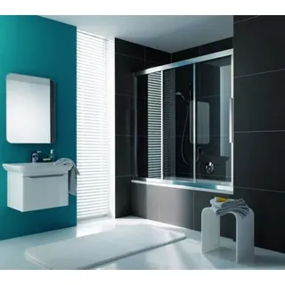 Koralle Duschschiebetür myDay BS3 160 1565-1605x1600mm, VB03916016AP1, Duschkabine: Rahmen: Silber matt, Glas: ESG GlasPlus