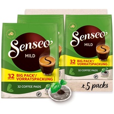 Bild Senseo® Pads Mild - Milder Kaffee RA-zertifiziert - 5 Vorratspackungen x 32 Kaffeepads