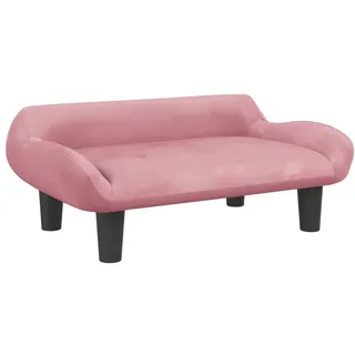 SYFAXTM Kindersofa Rosa 70x40x24 cm Samt - Rosa