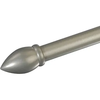 LIEDECO Gardinenstangen-Endstück "Mush" für Gardinenstangen Ø 20 mm, silberfarben, matt