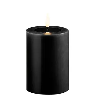 LED-Echtwachskerze mit Spiegeleffekt DecoTrend schwarz, 10 cm