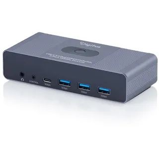 Digitus USB-C 3.0 Dual HDMI KVM Switch, 2-Port, 4K60Hz, Core Line