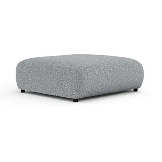 Maison de Reve Pouf L Zanzibar Grau Plüschstoff , Textil , Füllung: Schaumstoff , Quadratisch , Rundrohr , 110x37x110 cm , Oeko-Tex® Standard 100, FSC 100%, Hergestellt in Europa , Wohnzimmer, Sessel, Hocker & Hockerbänke, Sitzhocker