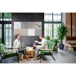 Legamaster Pinnwand BOARD-UP Akustik 75,0 x 75,0 cm Textil beige