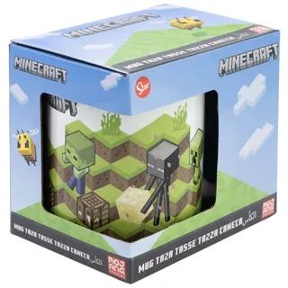 STOR Keramikbecher 325ml Minecraft grü n - Transparent
