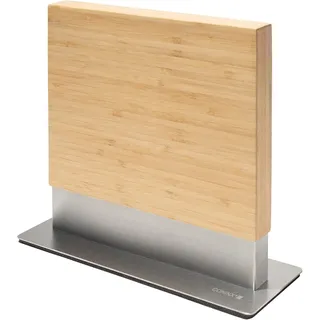 Coninx Messerblock Magnetisch Doppelseitig | Messerhalter Magnetisch ohne Messer | Küchenmesser Knife Holder mit Starkem Magnet | Messerständer Magnetisch Messerbrett Beidseitig Rutschfest | Bambus