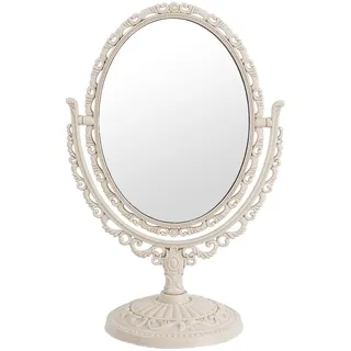 XPXKJ Kosmetikspiegel, 17,8 cm, 360 °, zweiseitig, drehbar, 3-fache Vergrößerung, ästhetischer Spiegel, Koketten-Raumdekoration, Vintage-Spiegel für Schreibtisch, Badezimmerspiegel,
