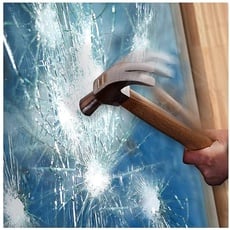 Fenster Splitterschutz Folie, Glasschutzfolie, Sicherheitsfolie, Splitterschutzfolie für Wohnzimmer, Büros, Küchen, Schlafzimmer (2MIL, 30inX9.8ft)