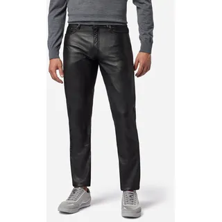 Herren Lederhose Lederjeans RICANO No. 3 TR Jeans – Schwarz / 30 - Schwarz