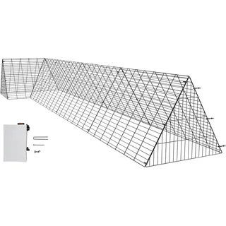 Vevor Hühnerstall 400 x 100 x 61,5 cm schwarz