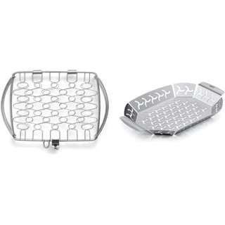 Weber 6470 Grillkorb 21.1 x 17.5 cm, Fisch- und Gemüsehalter & 6677 Medium Original Grill Basket