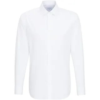 Seidensticker Herren Mens Slim fit, - Bügelfrei - Kent Kragen - Langarm - 100% Baumwolle, unifarben, 2-Knopf-Manschette, Hemden Businesshemd, Slim 1/1 Kentkragen Uni