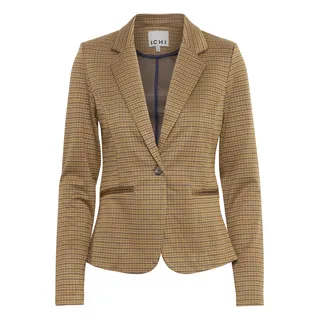 ICHI IHKATE Damen Blazer Kurzblazer Jacke mit Stretch und Reverskragen, Größe:M, Farbe:Cathay Spice (180950)