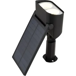 Globo Solarleuchte Kunststoff 28,5 cm Schwarz Matt