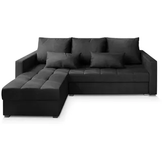 masseno Ecksofa Kos , schwarz , Maße (cm): B: 220 H: 85