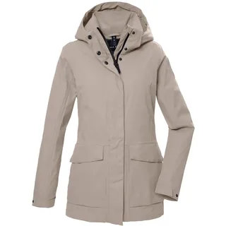 G.I.G.A. DX Damen, Funktionsjacke/Outdoorjacke wasserdicht mit abzippbarer Kapuze GS 54 WMN JCKT, hellsand, 42, 42871-000