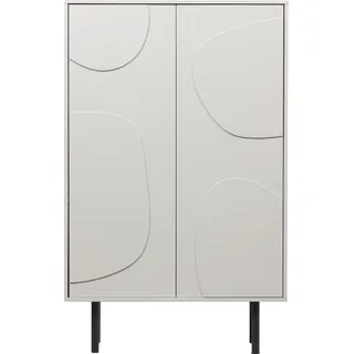 Woood Highboard 85 x 135 x 40 cm Weiß