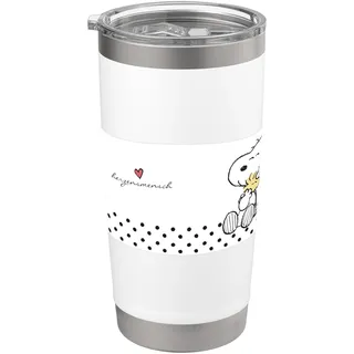 Snoopy - Herzensmensch Doppelwandiger Edelstahl-Thermobecher