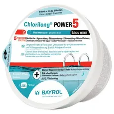 BAYROL Chlorilong POWER 5 bloc mini - 5-Funktionen-Maxi-Chlortablette, 340 g , 76006