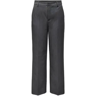 ONLY Damen Onlhattie-Lana Hw Wide Mel Pant TLR Hose, Dark Grey Melange, 40W x 32L