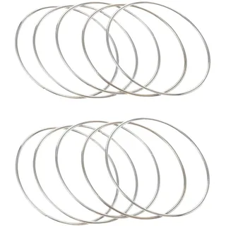 Traumfänger Runde Ringe,10 PCS Dekoringe Blumenkranz Handwerk Ringe Praktische Durable Dreamcatcher Hoop Metallring für Traumfänger Festival Kränze DIY Kunst und Handwerk Projekte (10cm)
