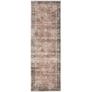 benuta Vintage-Läufer George waschbar 80x240 cm , Multicolor , Kunststoff , Vintage , Rechteckig , 80x240 cm , Oeko-Tex® Standard 100 , in verschiedenen Größen erhältlich, rutschfeste Unterfläche, waschbar , Teppiche und Böden, Teppiche, Teppichläufer, Läufer