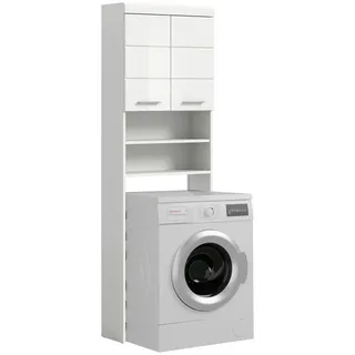 xonox Mid.you Waschmaschinenschrank 63 x 191 cm Weiß Hochglanz Holz/Kunststoff/MDF