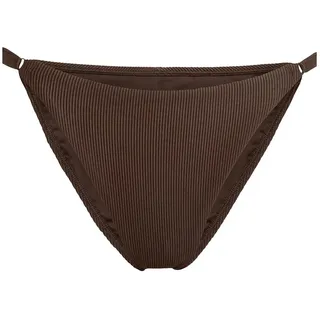 Adidas Iconisea Ribbed Bikini-höschen - Aurora Coffee - 32