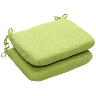 Pillow Perfect Sitzkissen, rund, strukturiert, Grün, 2 Stück