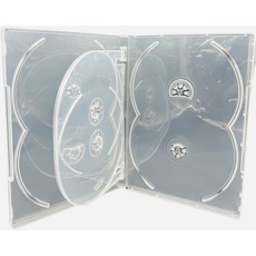 10 x CD DVD/Blu Ray klar 14 mm DVD-Hülle für 6 Scheiben – Drachen Trading® Marken
