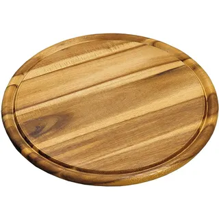 KESPER Fleischteller Holz 2-tlg. Ø 30 cm Braun