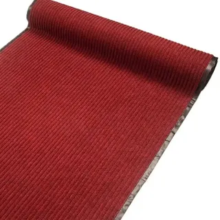 ybaymy Läufer Flur rutschfest 300x90cm Schmutzfangmatte Meterware Rot rutschfest Fußmatte 7mm Dicke Korridor Schmutzfangläufer Professionelle Antirutschmatten für Haustür Innen und Außen