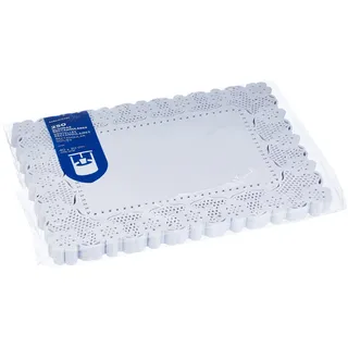 Garcia de Pou Tischdeckenrolle 250 Einheiten rechteckige Spitze 40 x 30 cm Weiß
