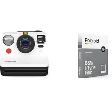 Polaroid Now Gen 2 Sofortbildkamera - Schwarz & Weiß, Keine Filme & B&W Film für i-Type
